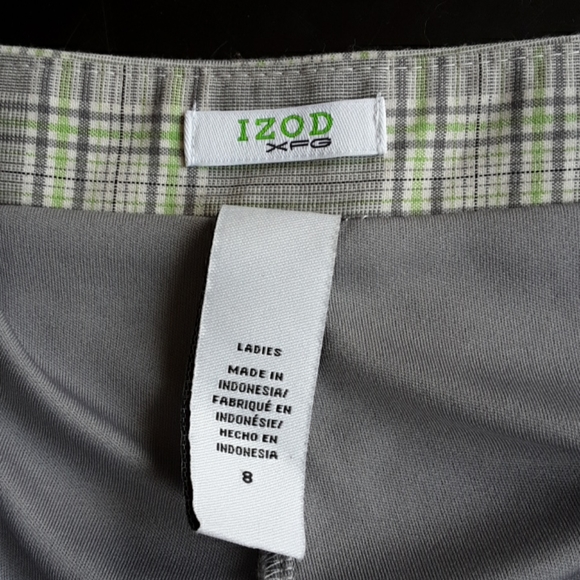 Plaid Pleated Golf Skirt by Izod xfg - Picture 5 of 8